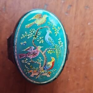 Halcyon Days Chinoiserie Birds Enamel Box